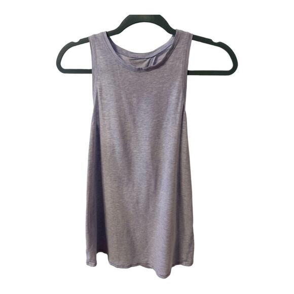 Lululemon All Tied Up Tank Top Pima Cotton Heathered Medium Grey Size 6 - Picture 8 of 10